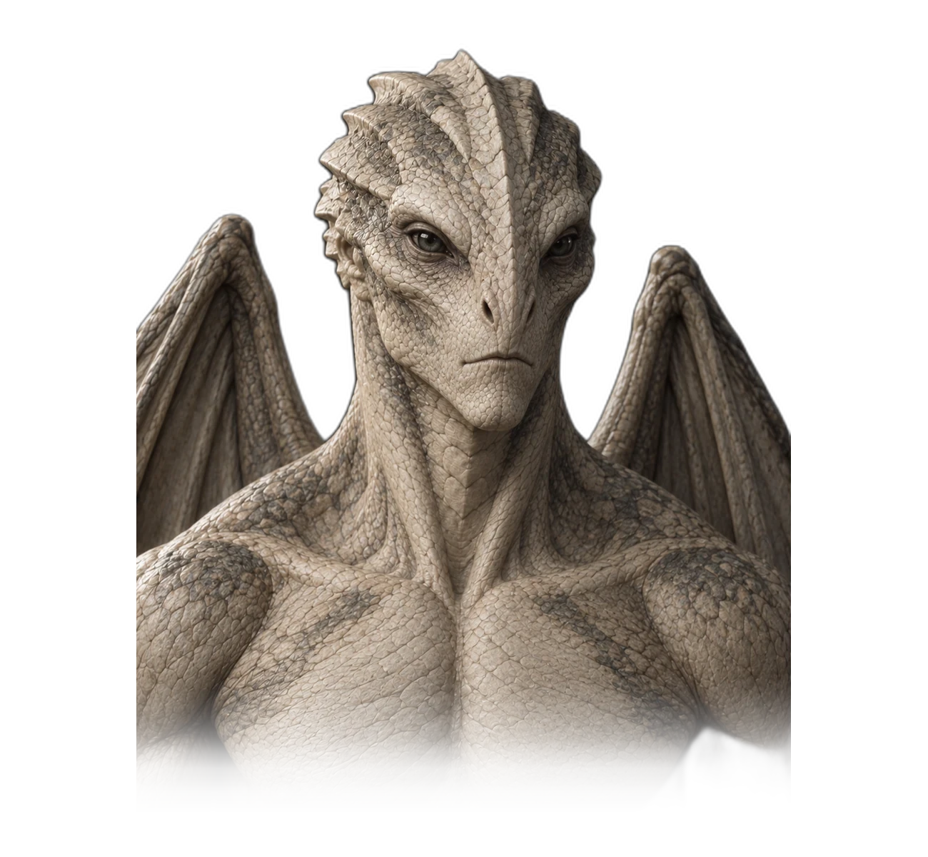 ALIENZ art study of the Draconian / Winged Reptilian form.
