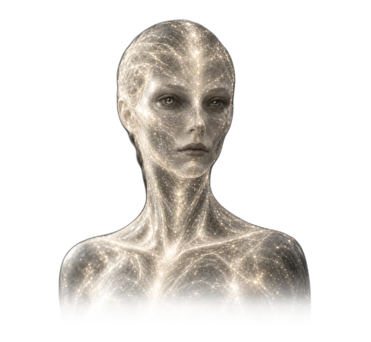ALIENZ art study of the Luminous Humanoid / Light Being form.