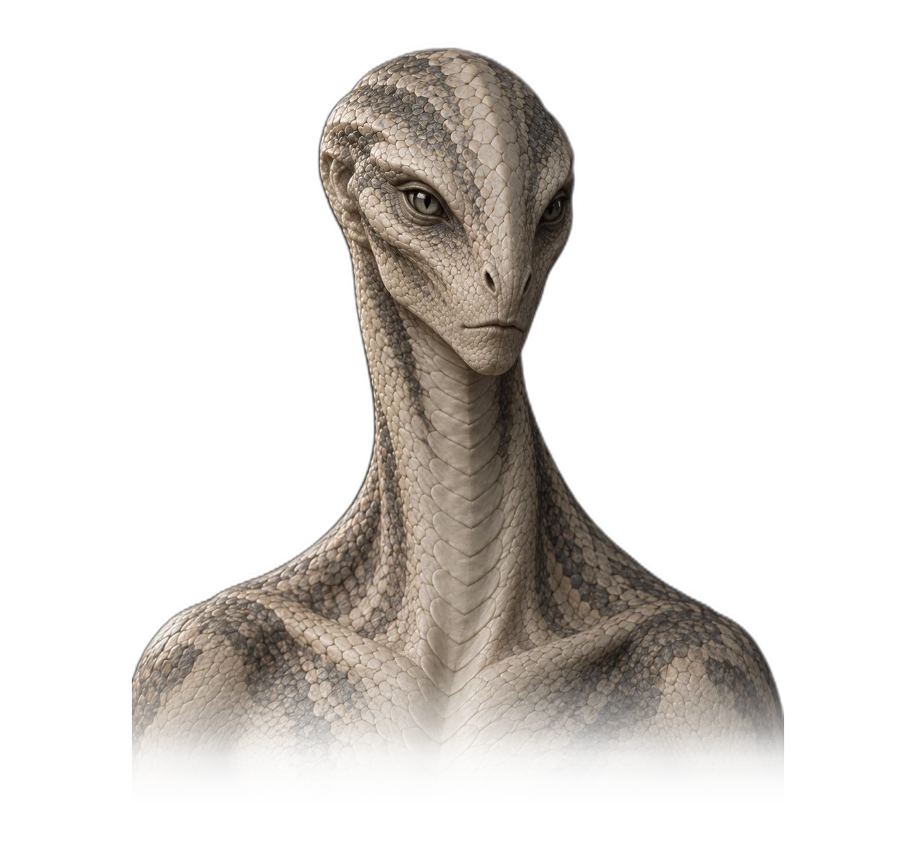 ALIENZ art study of the Serpentine / Ophidian Humanoid form.
