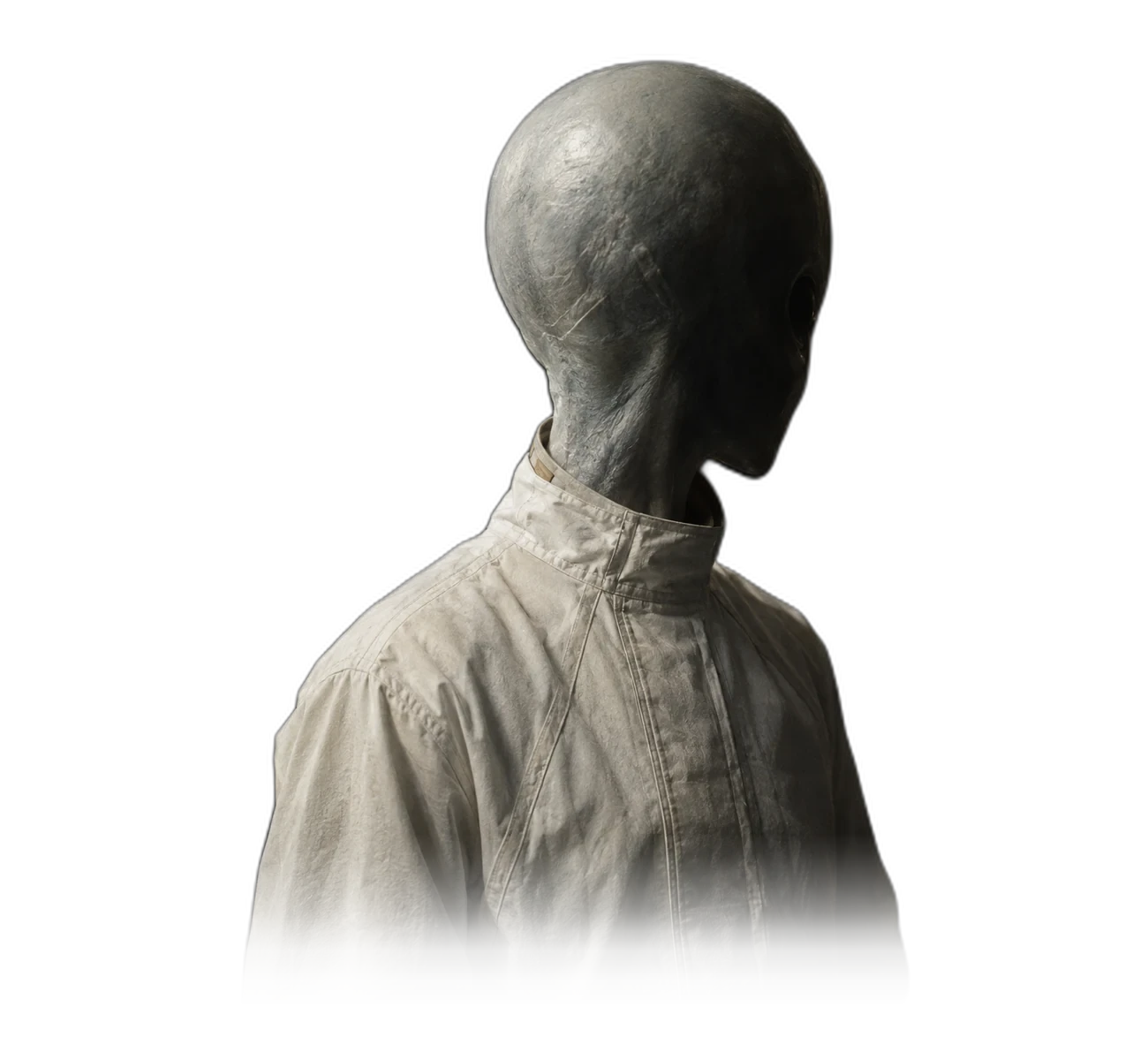 ALIENZ art study of the Socorro Small White-Suited Occupant form.