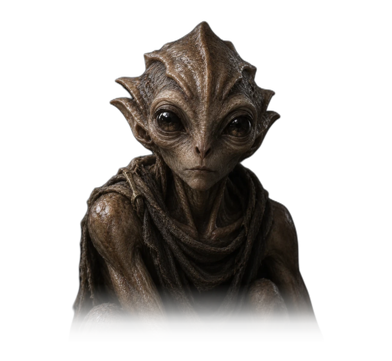 ALIENZ art study of the Varginha Brown Ridged-Cranium Form form.
